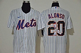Mets 20 Pete Alonso White Nike Cool Base Player Jersey,baseball caps,new era cap wholesale,wholesale hats